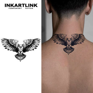 INKARTLINK - Pegatinas de Tatuajes Temporales para el Cuerpo, Diseño de Águila y Espada, Resistentes al Agua, Ecológicas, Duran 15 Días, Paquete al por Mayor - Product Image 1