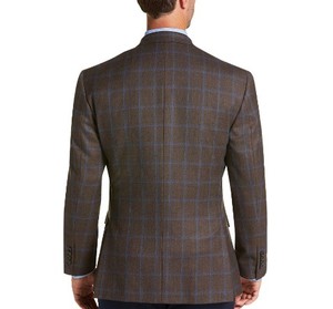 Colección <span class=keywords><strong>Ejecutiva</strong></span> Tradicional Slim Fit Check Sportcoat Traje de <span class=keywords><strong>ropa</strong></span> <span class=keywords><strong>formal</strong></span> para hombres - Product Image 2
