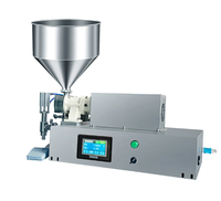 Machine de remplissage semi-automatique à pompe rotative pour liquides, pâtes épaisses, base de sésame, base de fondue, miel, cosmétiques, dosage volumétrique