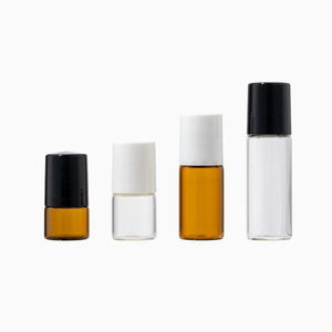 Perfume Roll-on <b>Bottle</b> 1ml 2ml 3ml 5ml Essential Oil <b>Glass</b> Roll-on <b>Bottle</b> Sample Aliquot <b>Bottle</b> - Product Image 1