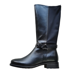 Bottes longues en cuir de vache véritable pour femmes, chaussures de créateur de mode, automne-hiver 2026, nouvelles bottes à boucle de ceinture, hauteur genou, marron - Product Image 5