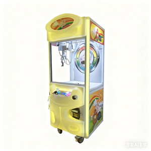 Máquina expendedora pequeña de muñecas de plástico con receptor de billetes - máquina de juego arcade para niños - Product Image 2