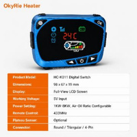Interruptor Universal para Calefactor de Estacionamiento OkyRie, Pantalla LCD de 1KW 8KW, Control Remoto con Vista Completa