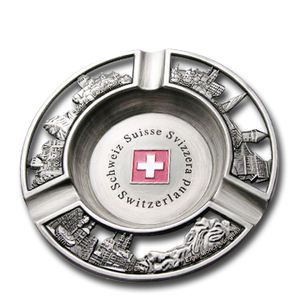 Souvenir <b>Ashtray</b>, Custom Desktop Metal <b>Ashtray</b> - Product Image 1