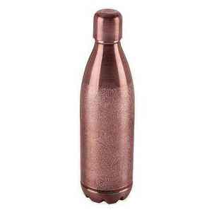 Hammered Design Pure <b>Copper</b> <b>Water</b> <b>Bottle</b> with Lid Double Wall Large Capacity-Stylish Home & Hotel Use Drinkware - Product Image 5