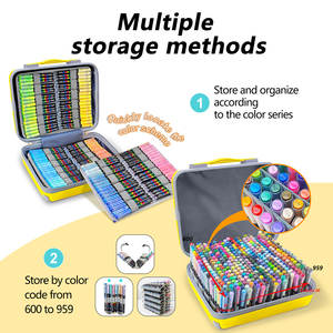 <span class=keywords><strong>Set</strong></span> di <span class=keywords><strong>pennarelli</strong></span> acrilici <span class=keywords><strong>professionali</strong></span> Guangna con 360 colori vivaci per artisti e artigiani - Product Image 5