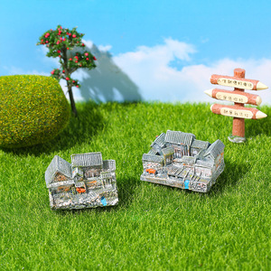 Ornement paysager miniature rétro chinois en résine pour décoration intérieure et extérieure de jardin - Product Image 4