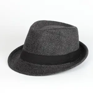 2022 new design supplier wholesale custom logo adult blank felt fedora hat