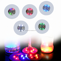 Sous-verres lumineux en mousse EVA LED, autocollants pour tasses, lumières clignotantes pour le fond des tasses, semi-artisanaux pour bars