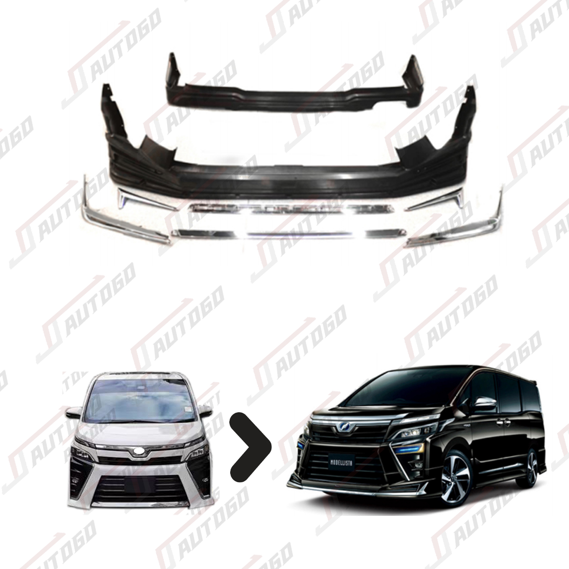 トヨタ Voxy 80シリーズ ハイブリッドX V 用 ZS Aero モデリスタ