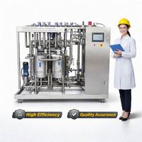 Pasteurisateur à plaques sur mesure 5T 10T 20T en acier inoxydable SU304 pour lait frais, jus et vin, automatique