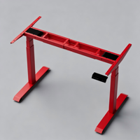 PRORIALS Cadre de bureau debout moderne, anti-collision, ergonomique, durable, en métal, réglable en hauteur sur 3 niveaux, usage commercial, garantie 2 ans