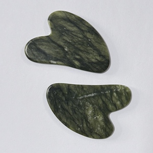 Natural xiuyan guasha Beauty jade Jade facial massage tool Natural jade scraper Beauty face scraper jade gua sha - Product Image 3