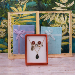 Elegant <b>Bow</b> Decor Jewelry Packaging Box, Colorful Paper Jewellery <b>Gift</b> Box with Foam Insert for Small Accessories Storage - Product Image 2