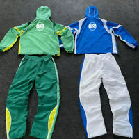 Setelan Training Pria Custom Pabrik, Jaket dan Celana Nylon Resleting, Setelan Jogging Windbreaker