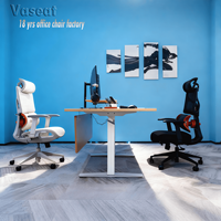 Chaise de bureau ergonomique de jeu de qualité supérieure, inclinable, en maille, pour ordinateur, travail, pivotante, rotative, confortable, pour le bureau