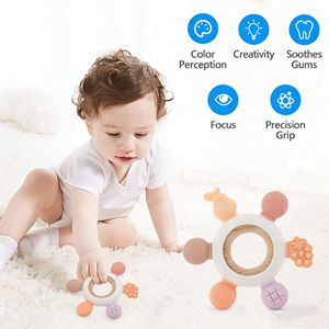 <span class=keywords><strong>Anneau</strong></span> <span class=keywords><strong>de</strong></span> <span class=keywords><strong>dentition</strong></span> en <span class=keywords><strong>silicone</strong></span> souple sans BPA avec <span class=keywords><strong>anneau</strong></span> en <span class=keywords><strong>bois</strong></span> pour apaiser les gencives des enfants - Product Image 5