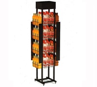 Présentoir de stockage de bouteilles souples en bouteille, porte-bouteille de vin, panier de supermarché, ml
