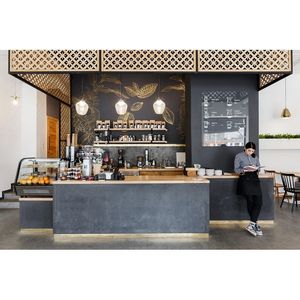 Bancone Bar Personalizzato per Ristoranti, Vetrina per Caffetterie, Design d'Interni per Caffè - Product Image 6