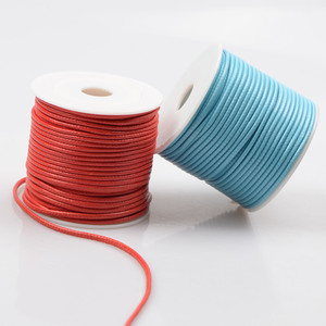Leather Cord Braiding 2mm Waxed Thread <b>Roll</b> For Necklace Bracelet DIY Jewelry Making Material Handmade Craft Supply - Product Image 1
