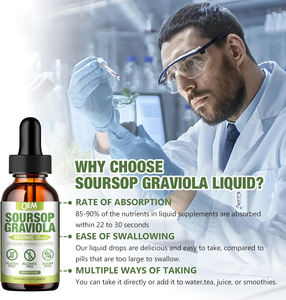 3000MG <span class=keywords><strong>Soursop</strong></span>グラビオラ葉エキス液滴細胞サポート再生気分リラックス肝睡眠用 - Product Image 3