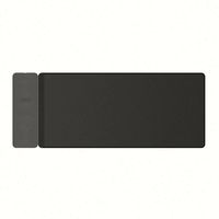 Tapis de souris pour jeux sur ordinateur, tapis de souris avec chargeur sans fil, surface coussinée, chargeur sans fil, tapis de souris pour jeux de bureau