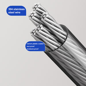 Paquete de secado de polea de acero inoxidable, cuerda portátil extensible montada en la pared, <span class=keywords><strong>tendedero</strong></span> retráctil para exteriores - Product Image 2