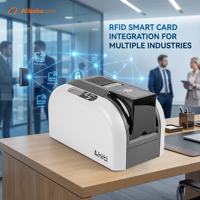 Impresora de Tarjetas Inteligentes HiTi CS-270e, Impresora de Tarjetas de Identificación de PVC de una o dos Caras con Codificación de Banda Magnética RFID IC, 300x600dpi