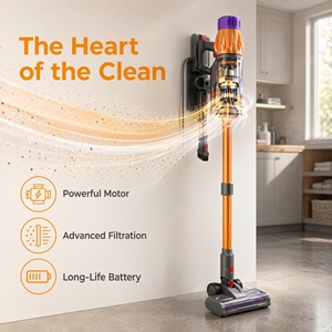 Cordless Stick <b>Vacuum</b> Cleaner PV18, Strong Suction Lightweight <b>Handheld</b> <b>Vacuum</b> with HEPA Filter for Carpet Floor Pet Hair - Product Image 3