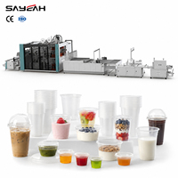 Hoge snelheid PP PET PS machine voor het maken van dessert- en sausbekers van plastic, thermoformmachine