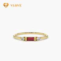 Bagues en saphir ou rubis avec moissanite, bagues rouge rubis pour femmes, bague rubis sang de pigeon, bagues en or rubis et diamant tendance