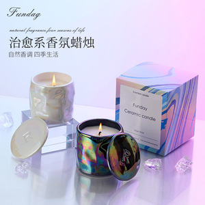 Pearl Glaze Ceramic Scented <b>Candle</b> 225g Floral Plant Fragrance Birthday <b>Gift</b> Luxury Decorative <b>Candle</b> - Product Image 3