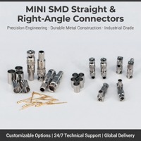 Adaptador coaxial RF al por mayor, conectores jack hembra Mini UHF BNC para conexiones coaxiales