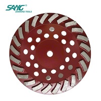 Disques à meuler diamantés SANG 125MM 150MM 180MM à liaison forte pour le décapage de revêtements, disques turbo diamantés pour béton et maçonnerie