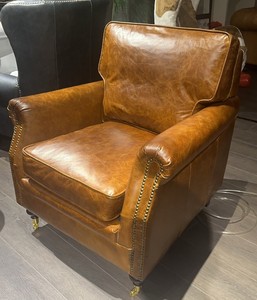 كرسي كلاسيكي على طراز علوي ، أريكة غرفة المعيشة ، طيار ، كرسي صناعي قديم - Product Image 2