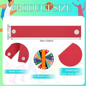 Lengan Jersey elastis bersirkulasi dua sisi untuk sepak bola lunak & sepak bola anti selip memperbaiki dengan pita VELCRO <span class=keywords><strong>Hook</strong></span> & <span class=keywords><strong>Loop</strong></span> - Product Image 6