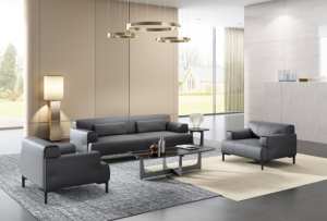 कार्यालय चमड़े के स्वागत के लिए आधुनिक सोफा कला न्यूमलिस्ट व्यापार के लिए आधुनिक सोफा कला न्यूनतम चीनी व्यवसाय रेक - Product Image 5