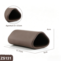 Pot en argile violette pour aquarium, maison d'élevage pour poissons et crevettes, décoration d'aquarium moderne, ornement de bureau en céramique, pierre artificielle, ornement DIY