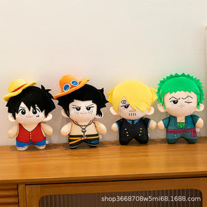 Statuette Anime Chibi <span class=keywords><strong>One</strong></span> <span class=keywords><strong>Piece</strong></span>, Peluche di Luffy, Sanji, Zoro, Bambole Ornamentali, Figure 2D, Regali - Product Image 3