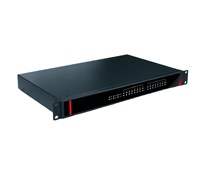 Ordinateur de contrôle industriel embarqué sans ventilateur monté en rack 1U, refroidissement par aluminium, double port, mini PC compact 32G