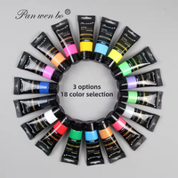 Peinture acrylique professionnelle Panwenbo, 6 couleurs, 45 ml, peinture acrylique fluorescente métallisée, ensemble de peinture acrylique, couleur acrylique pour l'art