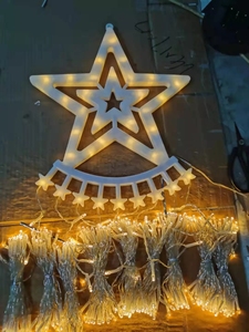 Guirnalda de luces LED para exteriores, luz de árbol de Navidad, <span class=keywords><strong>cascada</strong></span>, 350LED, proyector, iluminación de hadas - Product Image 4