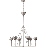 Lustre suspendu en métal au Design moderne de fleur, abat-jour de décoration de plafond