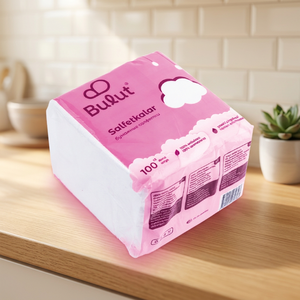 Serviettes Bulut 27x27 Douces 1 Plis Style Sac 100x40pcs - Product Image 2