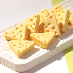 Lanches para cães, cubos de queijo de leite de cabra, queijo triangular para cães pequenos, lanche de queijo, arroz misto, comida mista para treinamento de cães