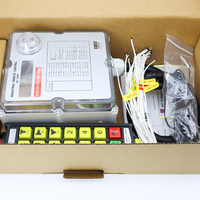 Remote Kontrol Radio Industri 12 Tombol Kecepatan Ganda Tahan Banting IP67 dengan Tombol Stop Darurat Bersertifikasi CE untuk Overhead Crane Hoist