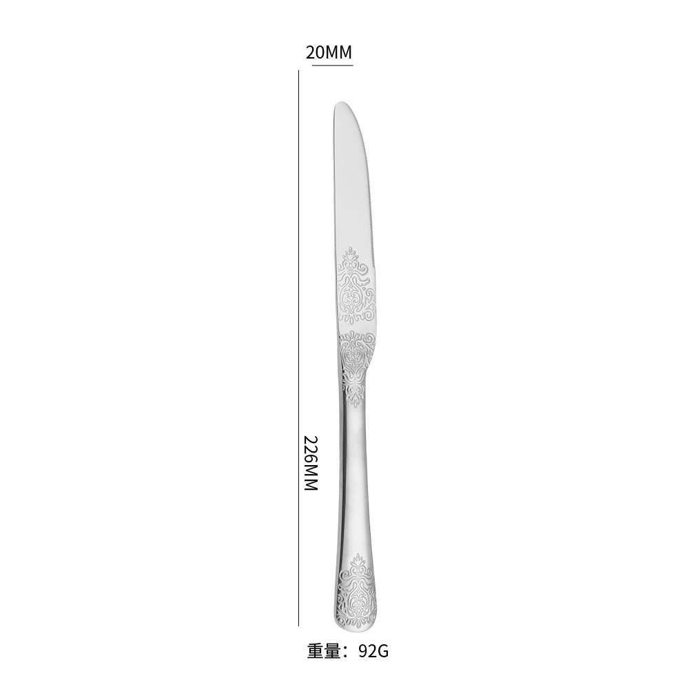 Cuchillo de mesa de plata