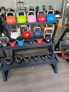 <span class=keywords><strong>Kettlebell</strong></span> in Ghisa Nera Verniciata a Polvere per Allenamento con Pesi, Nuovo Design - Product Image 5