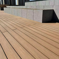 Planches de terrasse en composite bois-plastique co-extrudé, prix de gros, vente directe d'usine, modernes, antidérapantes, co-extrusion WPC, pour extérieur