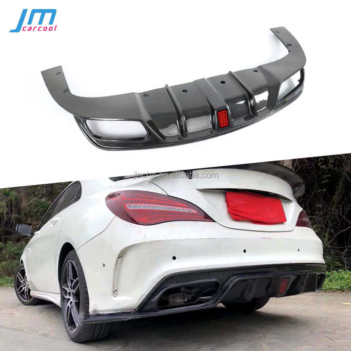 Carbon Fiber Rear Lip Spoiler Diffuser For Benz Cla Class W117 Cla200